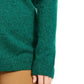Karen Scott Women's Cotton Marled Shawl-Collar Sweater Dark Green Size Large