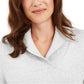 Karen Scott Women's Cotton Marled Shawl Collar Sweater Grey Size Small