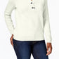 Karen Scott Women's Cotton Marled Henley Sweater Natural Size Extra Small