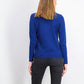 Karen Scott Women's Petite Hardware-Trim Cotton Henley Sweater Dark Blue Size Petite