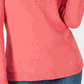 Karen Scott Women's Cotton Toggle Henley Sweater Pink Size Petite Small