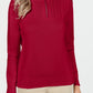 Karen Scott Women's Cotton Zip-Neck Sweater Bright Red Size XX-Large