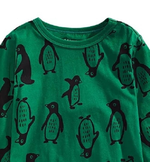 First Impressions Baby Boy's Penguin-Print Cotton T-Shirt Dark Green Size 3-6 Months