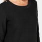 Karen Scott Women's 3/4 Sleeve Sweater Black Size X-Small