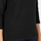 Karen Scott Women's 3/4 Sleeve Sweater Black Size X-Small