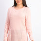 Karen Scott Women's Patchwork-Stitch Pullover Sweater Pink Size Extra Large