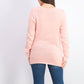 Karen Scott Women's Patchwork-Stitch Pullover Sweater Pink Size Extra Large
