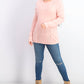 Karen Scott Women's Patchwork-Stitch Pullover Sweater Pink Size Extra Large
