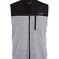 Greg Norman Men's Birdseye Fleece Vest Grey Size Small