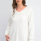 Karen Scott Women's Cotton Mixed-Stitch Sweater White Size Large