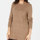 Karen Scott Women's Solid Curved-Hem Tunic Brown Size Medium