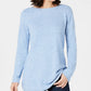 Karen Scott Women's Textured Tunic Sweater Turq/Aqua Size Extra Small