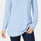 Karen Scott Women's Textured Tunic Sweater Turq/Aqua Size Extra Small