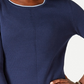 Karen Scott Women's Cotton Sweater Navy Size Medium