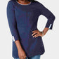 Karen Scott Women's Cotton Sweater Navy Size Small