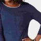 Karen Scott Women's Cotton Sweater Navy Size Small