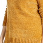 Karen Scott Women's V-Neck Chenille Sweater Gold Size XX-Large