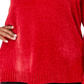 Karen Scott Women's Plus Chenille Pullover V Neck Sweater Red Size 0X