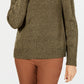 Karen Scott Women's Petite Marled-Knit Sweater Green Size Petite