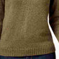 Karen Scott Women's Long Sleeve Collared Sweater Green Size Petite Small