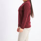 Karen Scott Women's Petite Point-Collar Sweater Red Size Petite