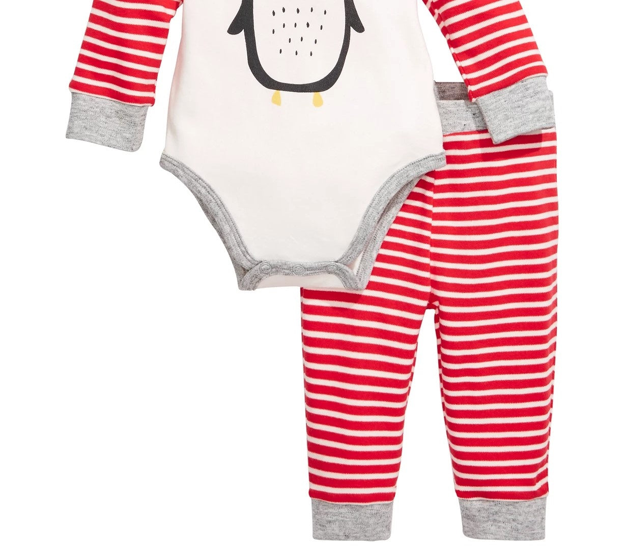 First Impressions Baby Boys 2-Pc. Cotton Penguin Bodysuit & Pants Set White Size 6-9M