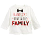 First Impressions Baby Boy's Handsome-Print Cotton T-Shirt White Size 12 Months