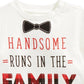 First Impressions Baby Boy's Handsome-Print Cotton T-Shirt White Size 12 Months
