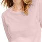 Maison Jules Women's 3/4 Sleeve Solid T-Shirt Pink Size X-Small