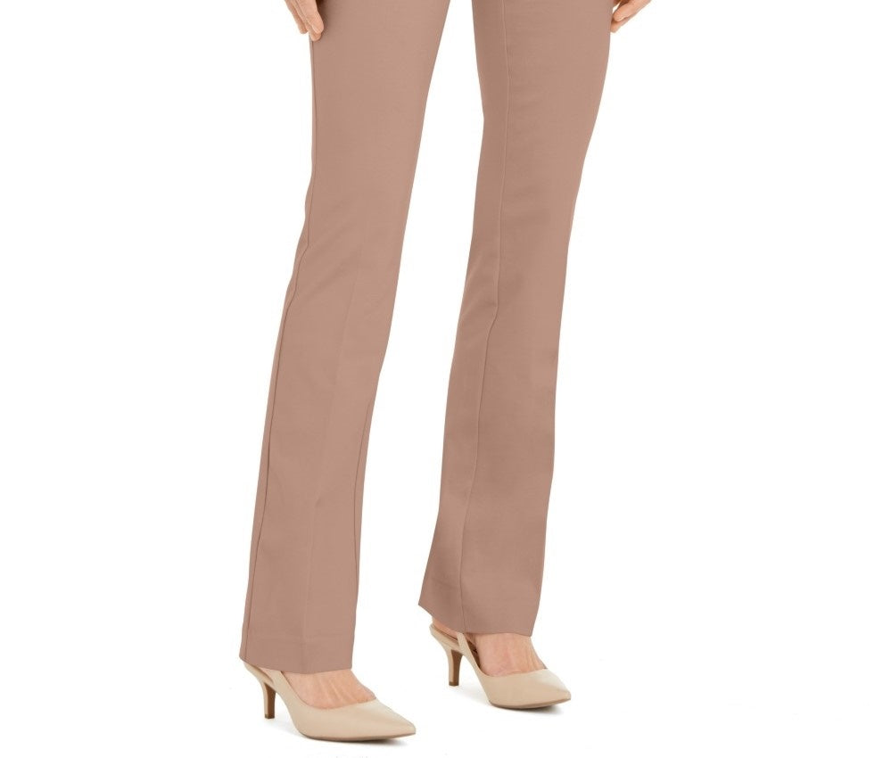 Alfani Women's Petite Hardware-Waist Trouser Pants   Pink Size 2 P