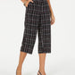 Alfani Women's Petite Printed Belted Culottes Black Size 10 P