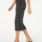 Alfani Women's Petite Printed Belted Culottes Black Size 10 P