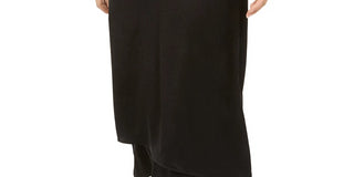 Alfani Women's Faux Wrap Skirt Black Size 12