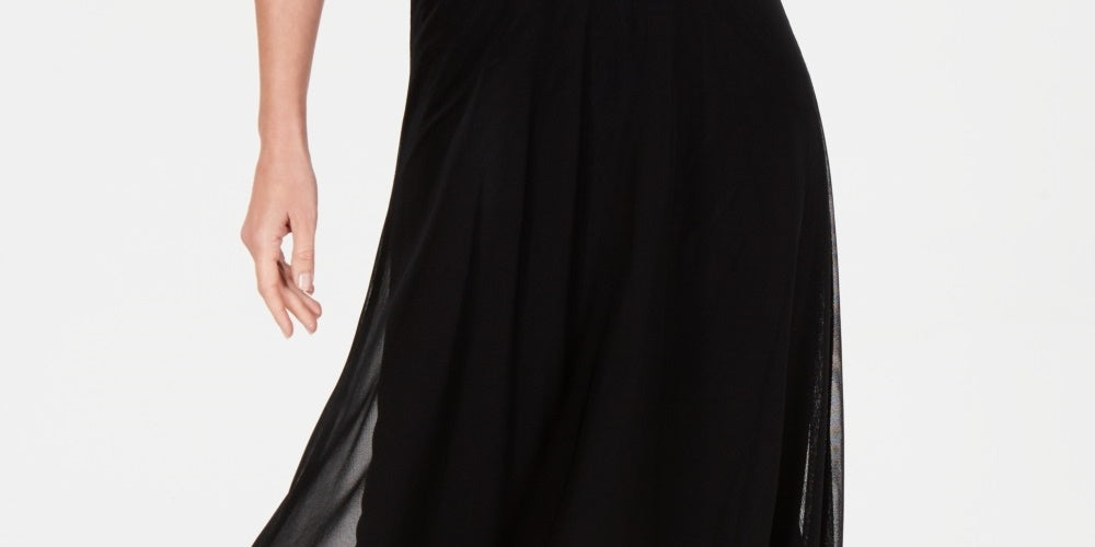 Alfani Women's Mesh Midi Skirt Black Size Petite Small