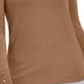 JM Collection Women's Button Cuff Crewneck Sweater Brown Size Large