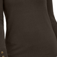 JM Collection Women's Button-Cuff Crewneck Sweater Brown Size XX-Large