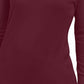 JM Collection Women's Embellished Sleeve V Neck Sweater Red Size X-Large