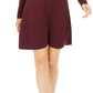 Style & Co Women's Ribbed Knit Sweater Dress Purple Size XX-Large