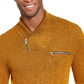 INC International Concepts Men's Gold Heather Long Sleeve Quarter-Zip Pullover Sweater Dark Yellow Size XXX-Large