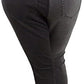INC International Concepts Women's Two Tone Skinny Jeans Black Size 12