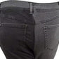 INC International Concepts Women's Two Tone Skinny Jeans Black Size 12