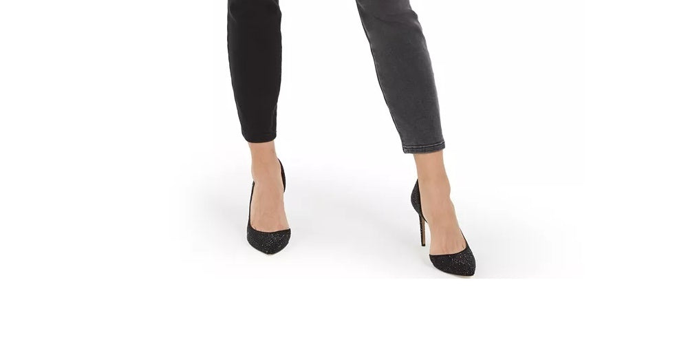 INC International Concepts Women's Two Tone Skinny Jeans Mixed Black Size 2