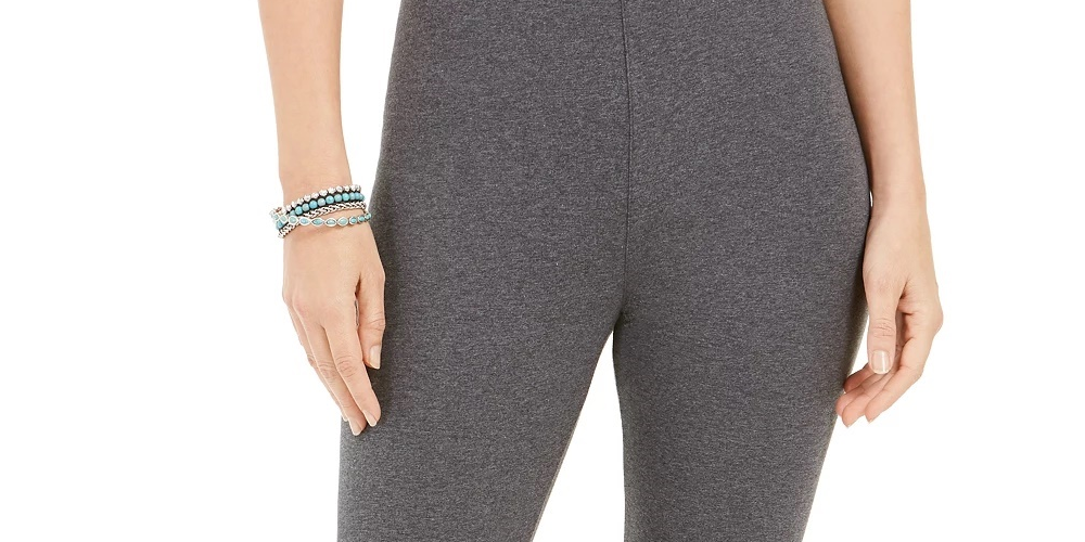 Style & Co Women's Leggings Grey Size Small