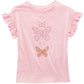 Epic Threads Big Girls Butterfly-Print T-Shirt Dark Pink Size Large
