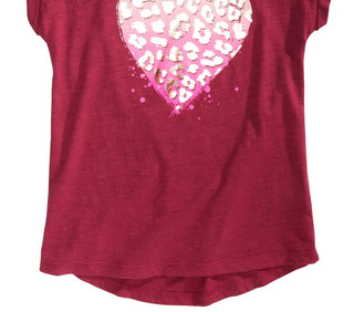 Epic Threads Big Girls Animal Heart T-Shirt Dark Red Size Large