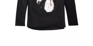 Epic Threads Big Girls Glitter Unicorn T-Shirt Black Size Large