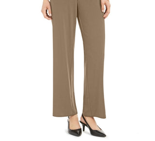 Alfani Women's Straight-Leg Trousers Brown Size Large