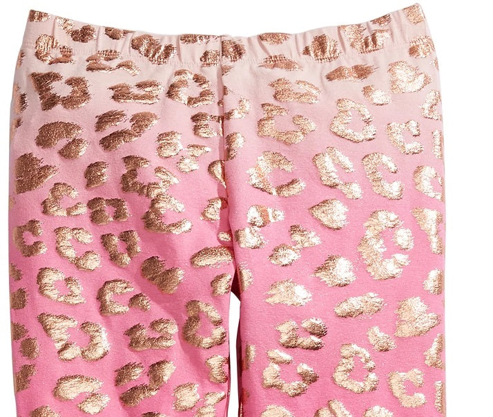 Epic Threads Big Girls Cheetah-Print Leggings Dark Pink Size Large