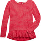 Epic Threads Big Girls Striped Marled Cross-Back Top Red Size Large