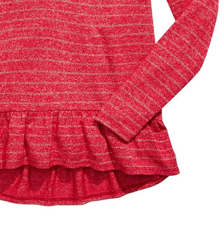 Epic Threads Big Girls Striped Marled Cross-Back Top Red Size Large